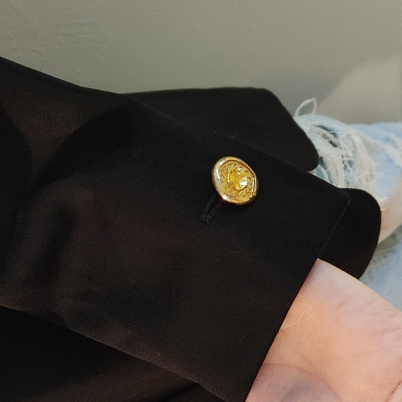 ESCADA Black Wool Button down Blazer Jacket 40 Medium - Picture 14 of 16